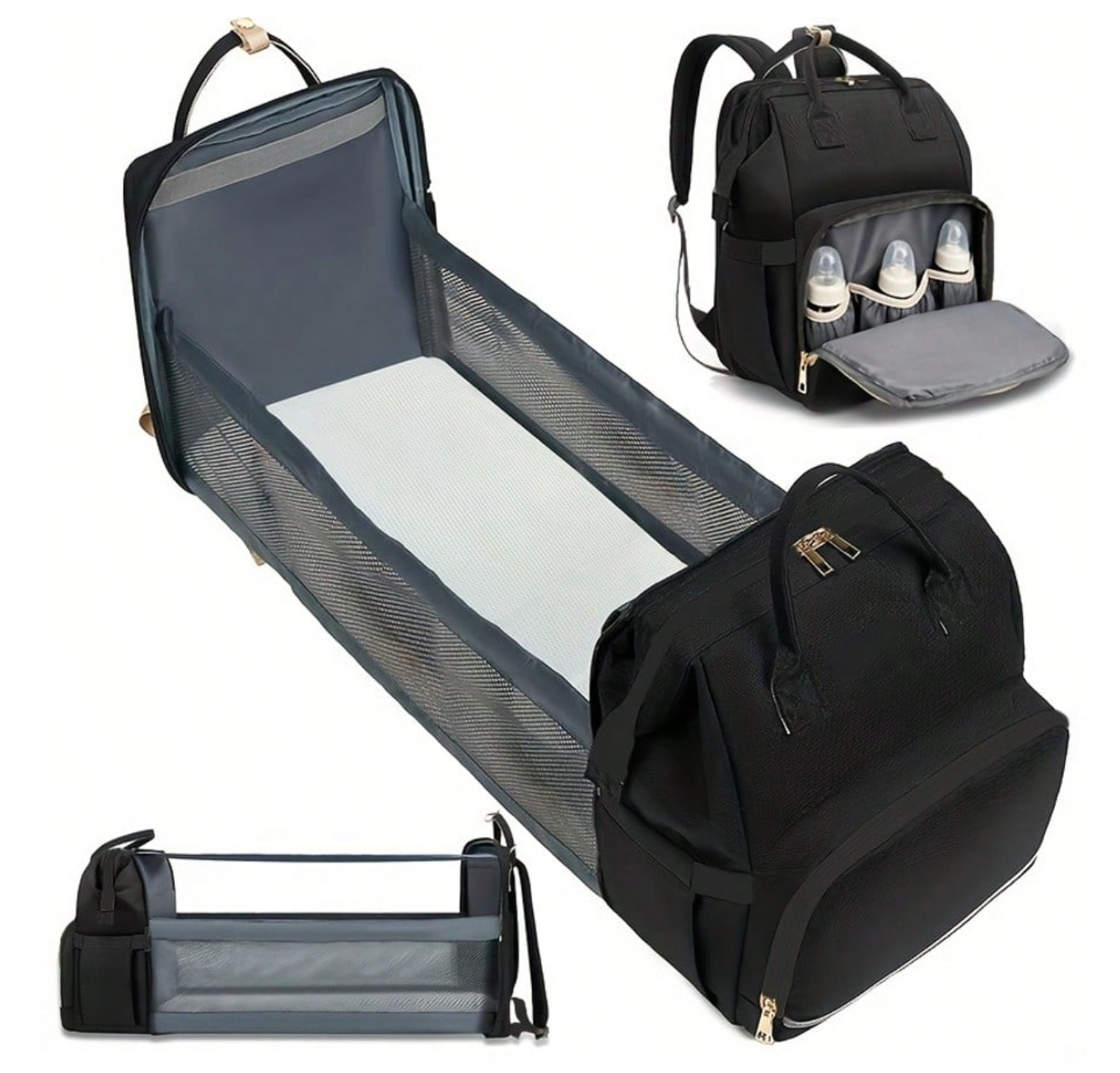 Multifunctional Waterproof Diaper Bag Backpack