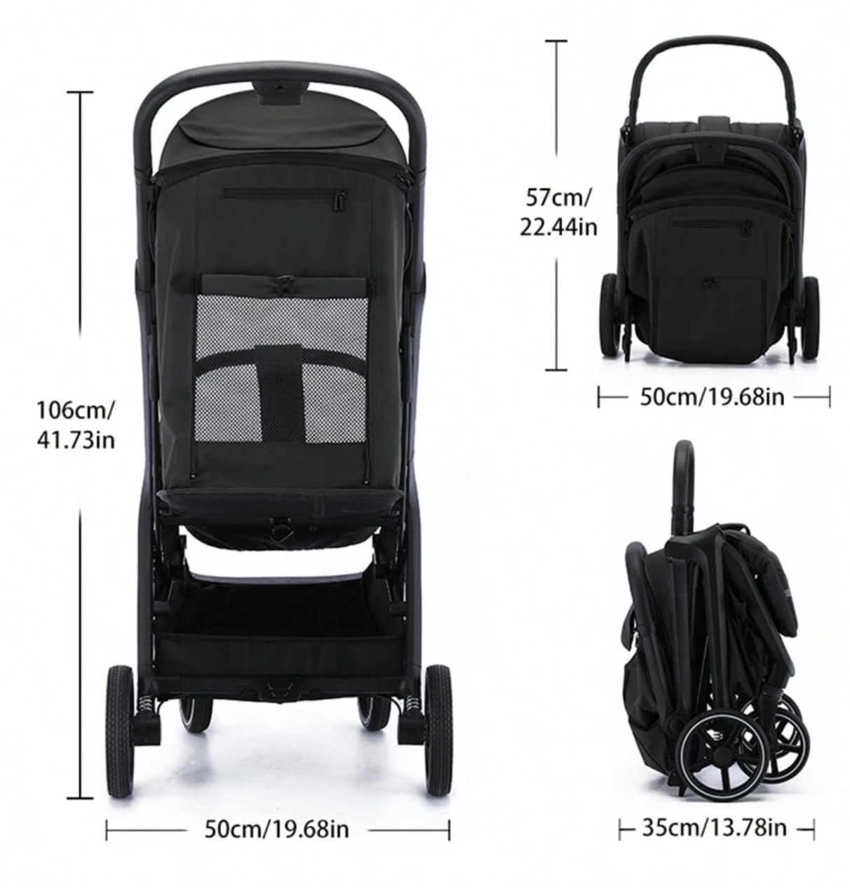 Lightweight Foldable Baby Travel Stroller