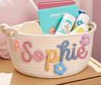 Personalized Woven Baby Gift Basket