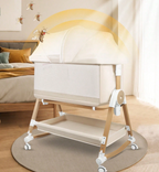 4-in-1 Adjustable Baby Bedside Bassinet with Mosquito Net
