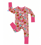 Baby Ice Cream Print Bamboo Romper