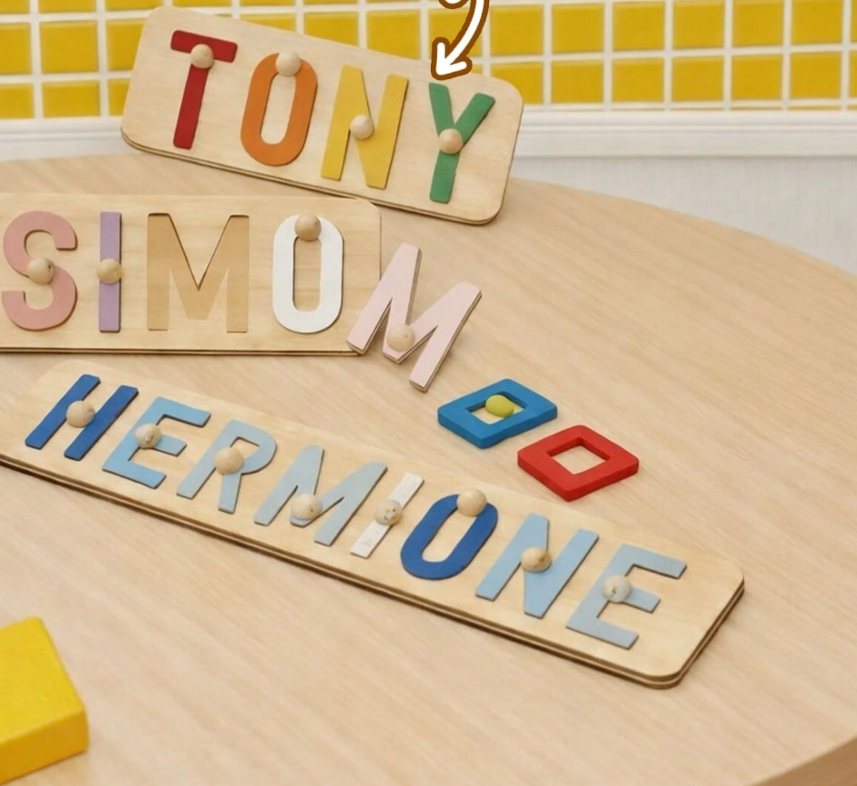 Personalized Wooden Name Plate Decor