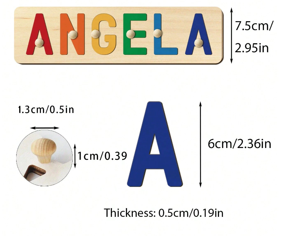 Personalized Wooden Name Plate Decor